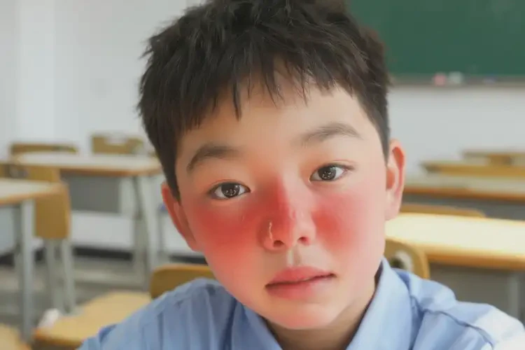 小學(xué)生面部容易長濕疹不管它會自己好嗎(圖3)