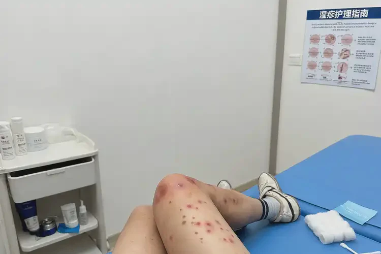 青少年大腿上长湿疹不管它会自己自愈吗(图2)