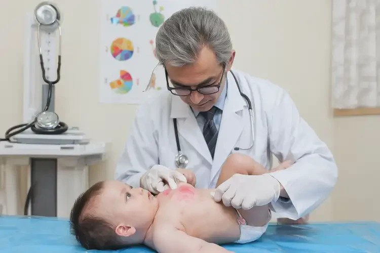 婴儿肚子容易长湿疹不管它会自己痊愈吗(图2)