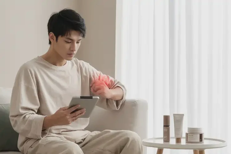 青年人腳上出濕疹可以徹底自愈嗎(圖1)