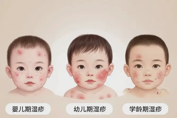 小孩面部容易長濕疹可以徹底自愈嗎(圖3)