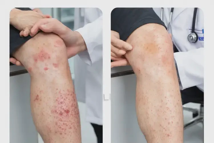青年人小腿长湿疹不管它会自己自愈吗(图2)
