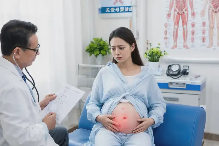 孕婦大腿上偶爾起濕疹能靠自己自愈嗎(圖1)