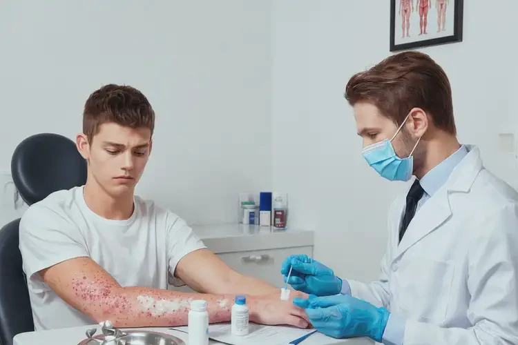 青年人手臂上偶爾長濕疹能夠徹底治愈嗎(圖3)