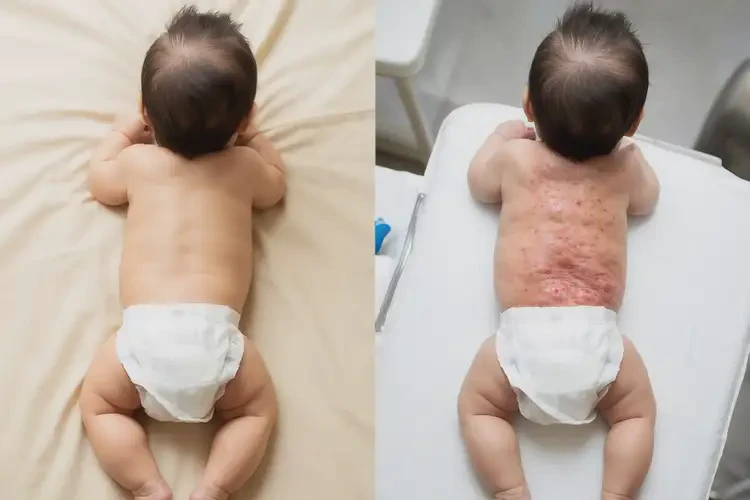 嬰兒屁股上容易長(zhǎng)濕疹能靠自己自愈嗎(圖1)