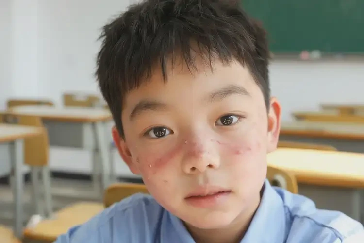小學(xué)生面部容易長濕疹不管它會自己好嗎(圖4)