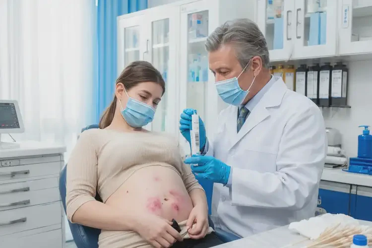 女性肚子偶爾長(zhǎng)濕疹不管它會(huì)自己好嗎(圖2)