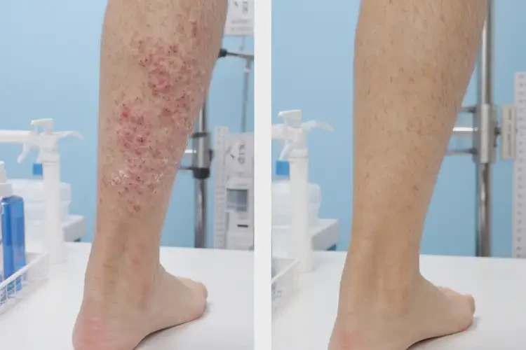 女性腳上經(jīng)常起濕疹不管它會自己自愈嗎(圖1)