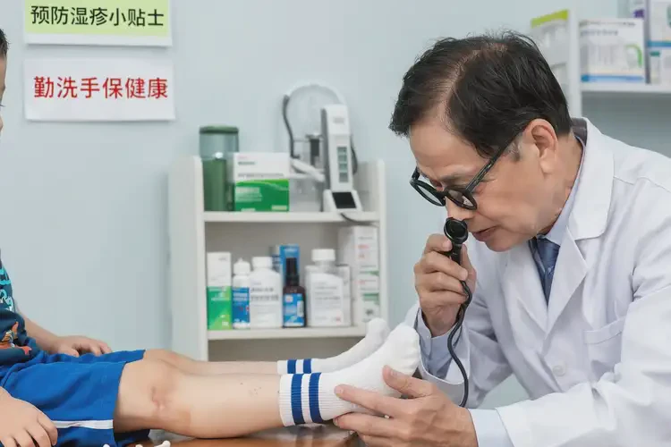 小學(xué)生腳上出濕疹不管它會(huì)自己好嗎(圖1)