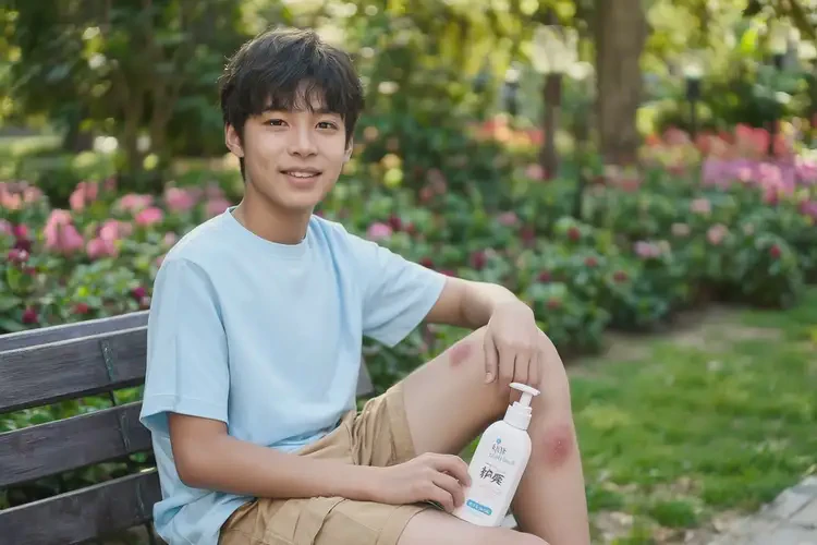 青少年大腿上长湿疹不管它会自己自愈吗(图1)