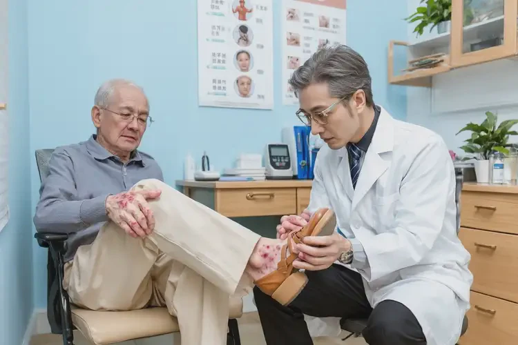 老年人腳上偶爾起濕疹不管它會自己好嗎(圖2)