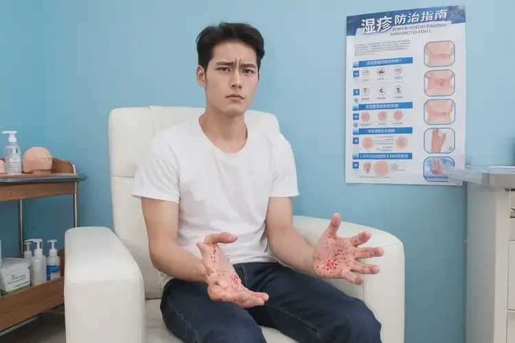 青年人手上有濕疹不管它會(huì)自己痊愈嗎(圖3)