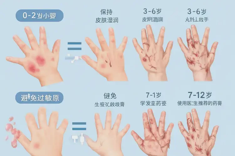 孩子手上有濕疹不管它會(huì)自己好嗎(圖2)