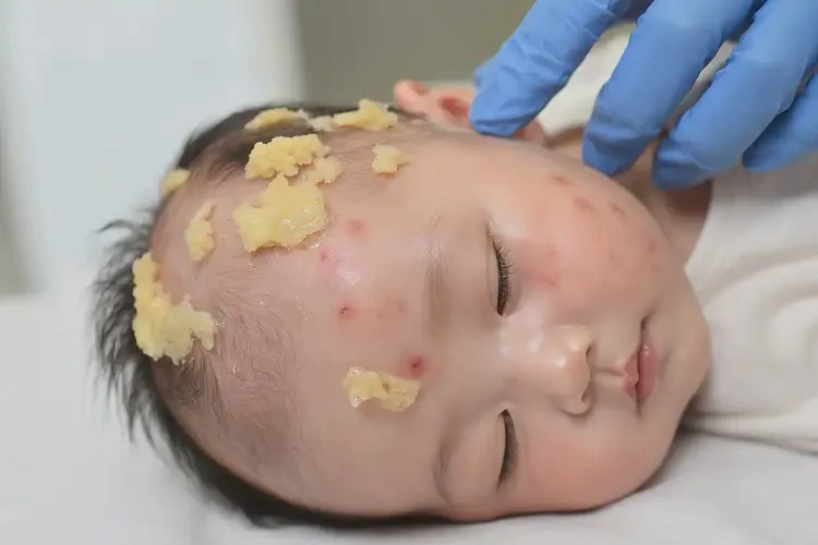 小孩脸上偶尔长湿疹不管它会自己痊愈吗(图2)