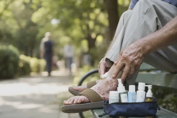 老年人腳上偶爾起濕疹不管它會自己好嗎(圖3)