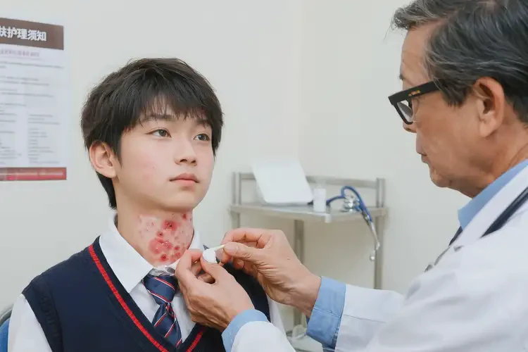 中學(xué)生脖子上容易長(zhǎng)濕疹不管它會(huì)自己痊愈嗎(圖3)