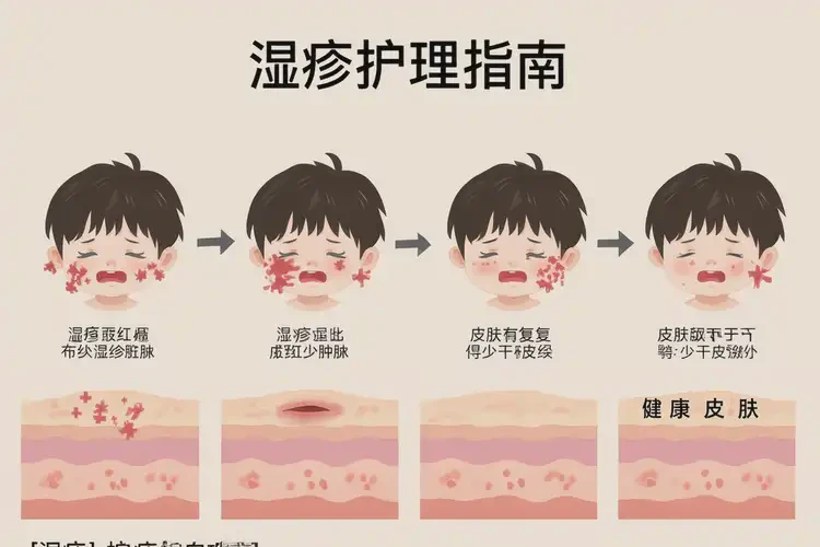 小孩面部容易長濕疹可以徹底自愈嗎(圖4)