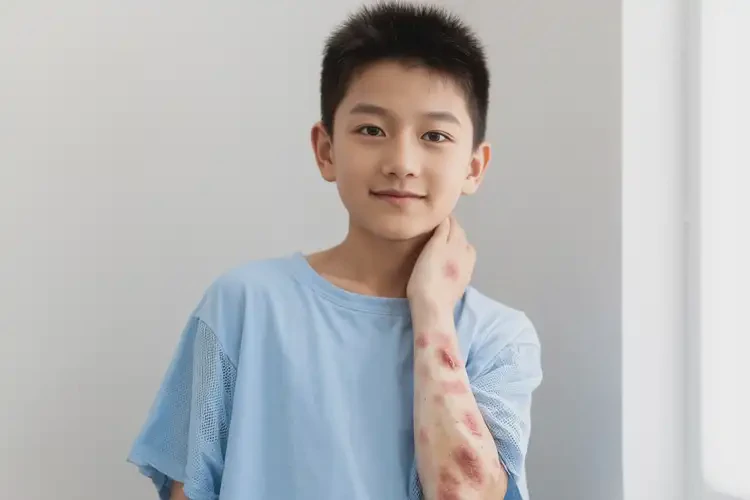 青少年脖子長濕疹不管它會自己痊愈嗎(圖2)