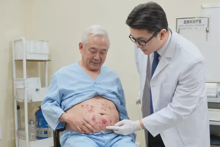 老年人肚子上容易長濕疹能徹底自愈嗎(圖1)