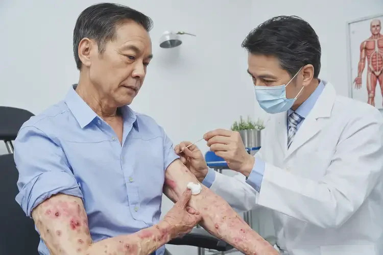 男人肚子偶爾起濕疹不管它會(huì)自己好嗎(圖1)