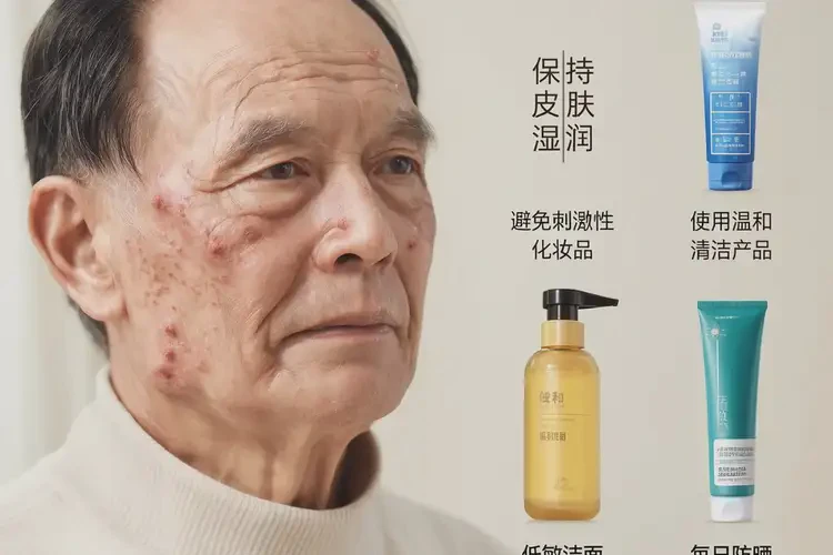 老年人面部出濕疹可以徹底自愈嗎(圖1)