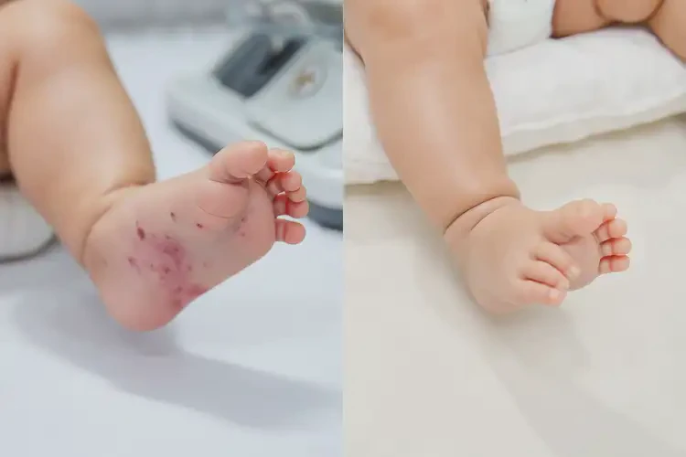 寶寶腳上偶爾長(zhǎng)濕疹可不可以徹底自愈(圖1)