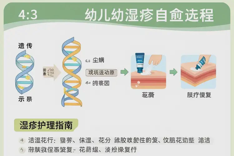 嬰幼兒身上出濕疹可以徹底自愈嗎(圖4)