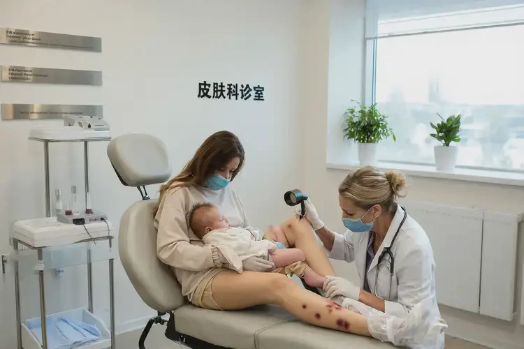 哺乳期妈妈小腿上经常长湿疹不管它会自己自愈吗(图1)