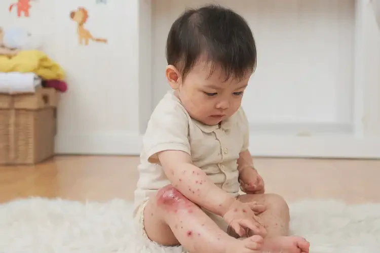 寶寶臉上偶爾長(zhǎng)濕疹不管它會(huì)自己好嗎(圖2)