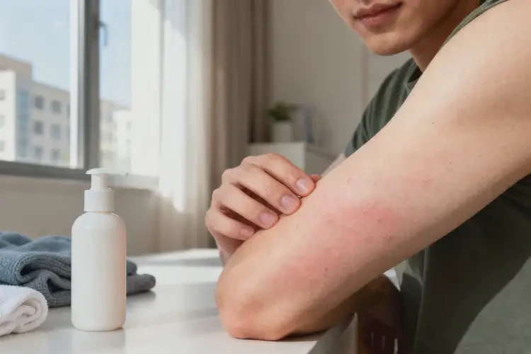 青年人身上出現(xiàn)濕疹能不能徹底自愈(圖1)