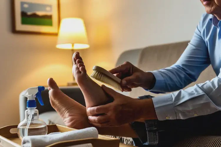 高龄老人脚上容易起湿疹能不能根治(图1)