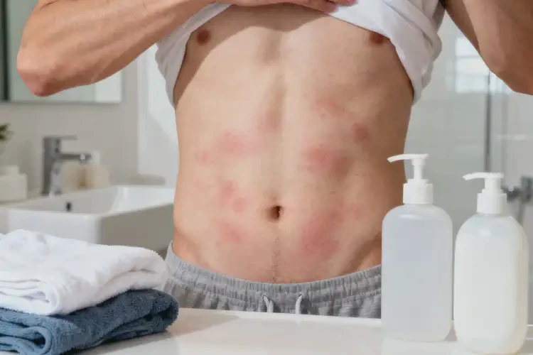 青年人肚子上容易長(zhǎng)濕疹不管它會(huì)自己痊愈嗎(圖2)