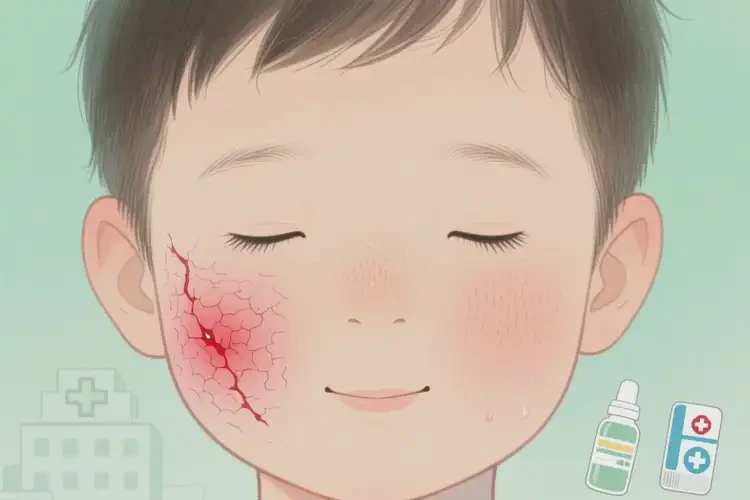 兒童臉上出濕疹能靠自己自愈嗎(圖2)