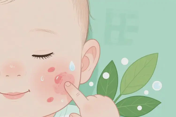 寶寶臉上容易起濕疹能夠徹底治愈嗎(圖1)