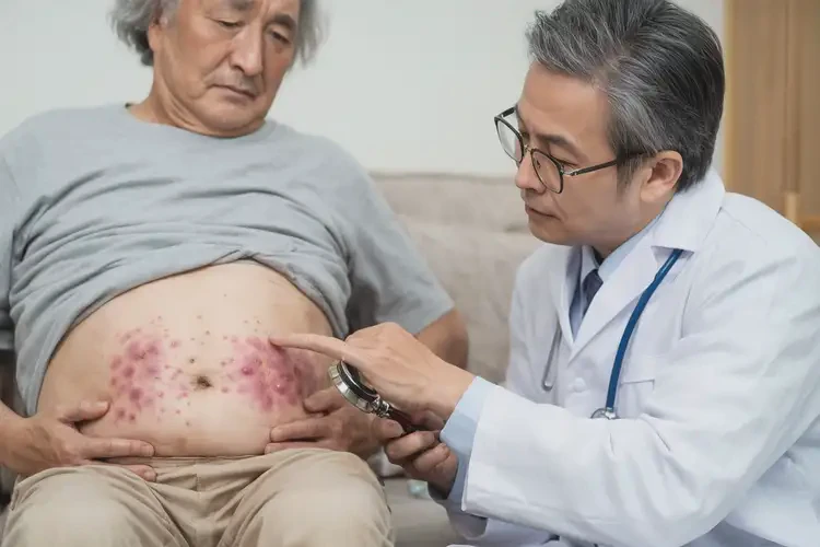 高龄老人肚子上出现湿疹不管它会自己好吗(图3)