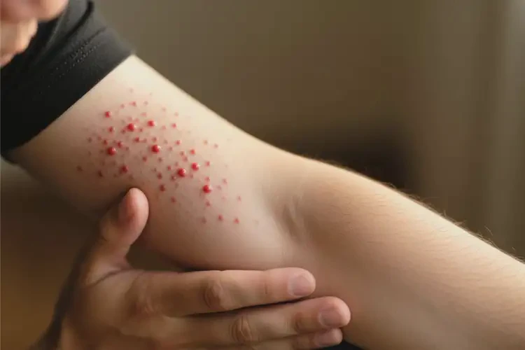 男人手臂上長(zhǎng)濕疹可以徹底自愈嗎(圖2)