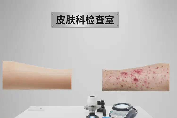 男人小腿上偶尔起湿疹可以彻底自愈吗(图1)