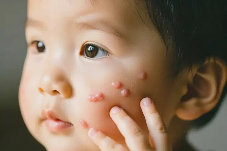 小孩臉上有濕疹不管它會自己好嗎(圖4)