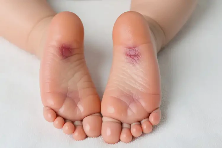 寶寶腳上出濕疹不管它會自己自愈嗎(圖2)