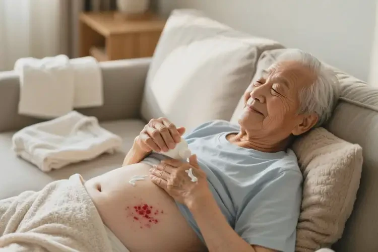 高齡老人肚子出現(xiàn)濕疹能不能根治(圖4)