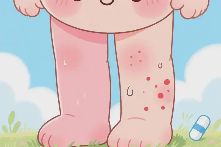 少兒大腿上經(jīng)常起濕疹不管它會(huì)自己痊愈嗎(圖3)