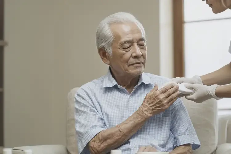 高齡老人手臂起濕疹不管它會自己好嗎(圖2)