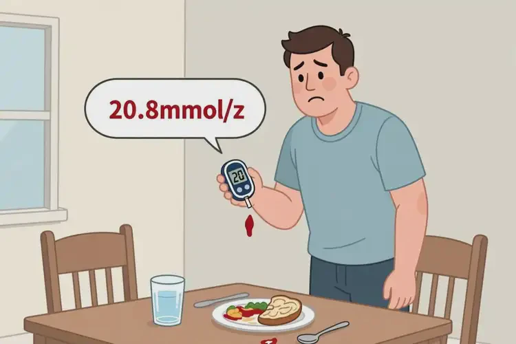男人晚餐血糖20點8是糖尿病嗎(圖1)