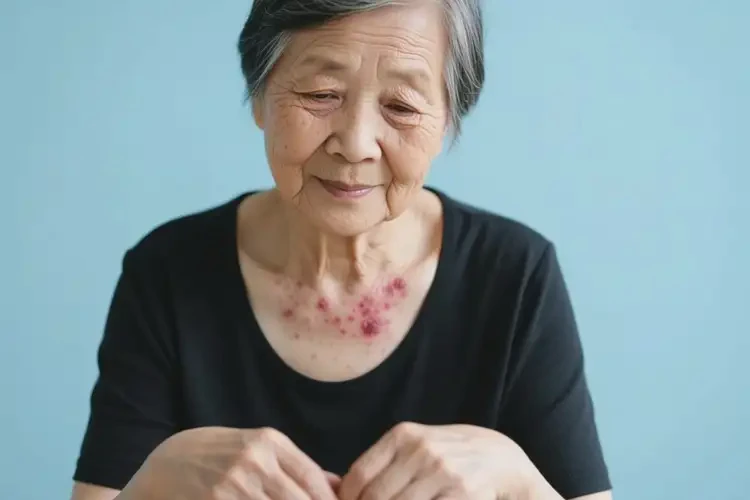 老年人脖子出現(xiàn)濕疹能夠徹底治愈嗎(圖3)