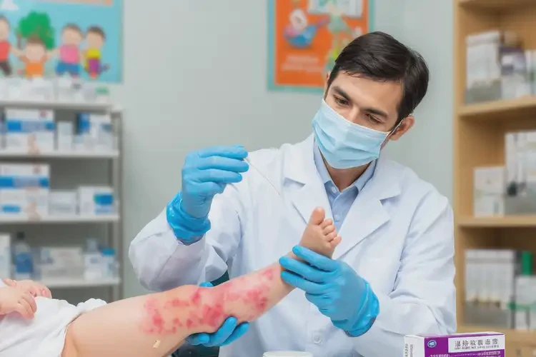 寶寶小腿上容易起濕疹不管它會(huì)自己好嗎(圖3)