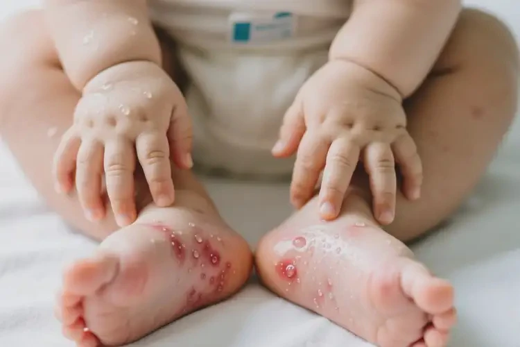 寶寶四肢容易長濕疹可以徹底自愈嗎(圖1)