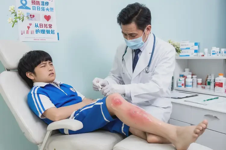 中學(xué)生小腿上容易起濕疹不管它會自己自愈嗎(圖3)