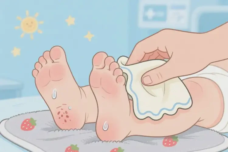嬰幼兒腳上容易長(zhǎng)濕疹不管它會(huì)自己好嗎(圖3)