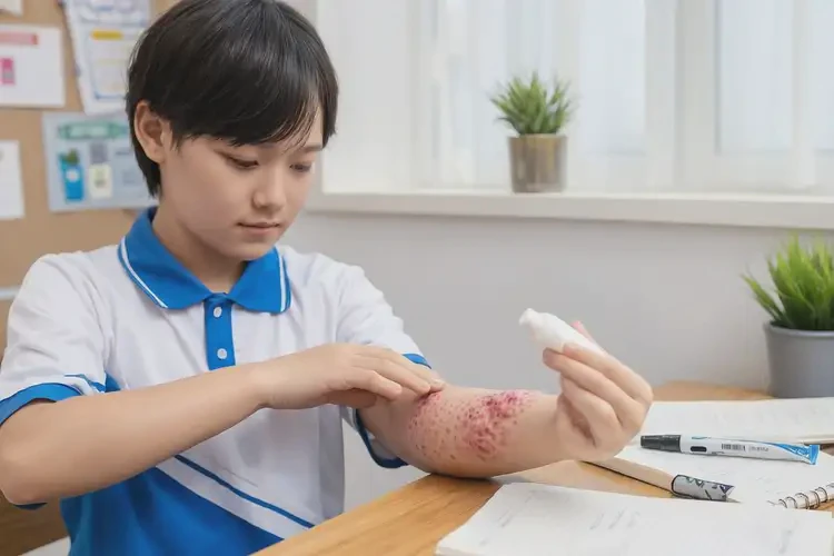 中學生身上經(jīng)常起濕疹不管它會自己自愈嗎(圖2)