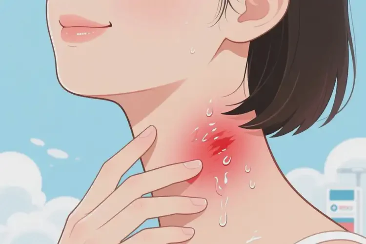 青年人脖子长湿疹可不可以彻底自愈(图2)